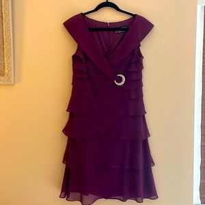 Rich Plum Colored Elegant Dress